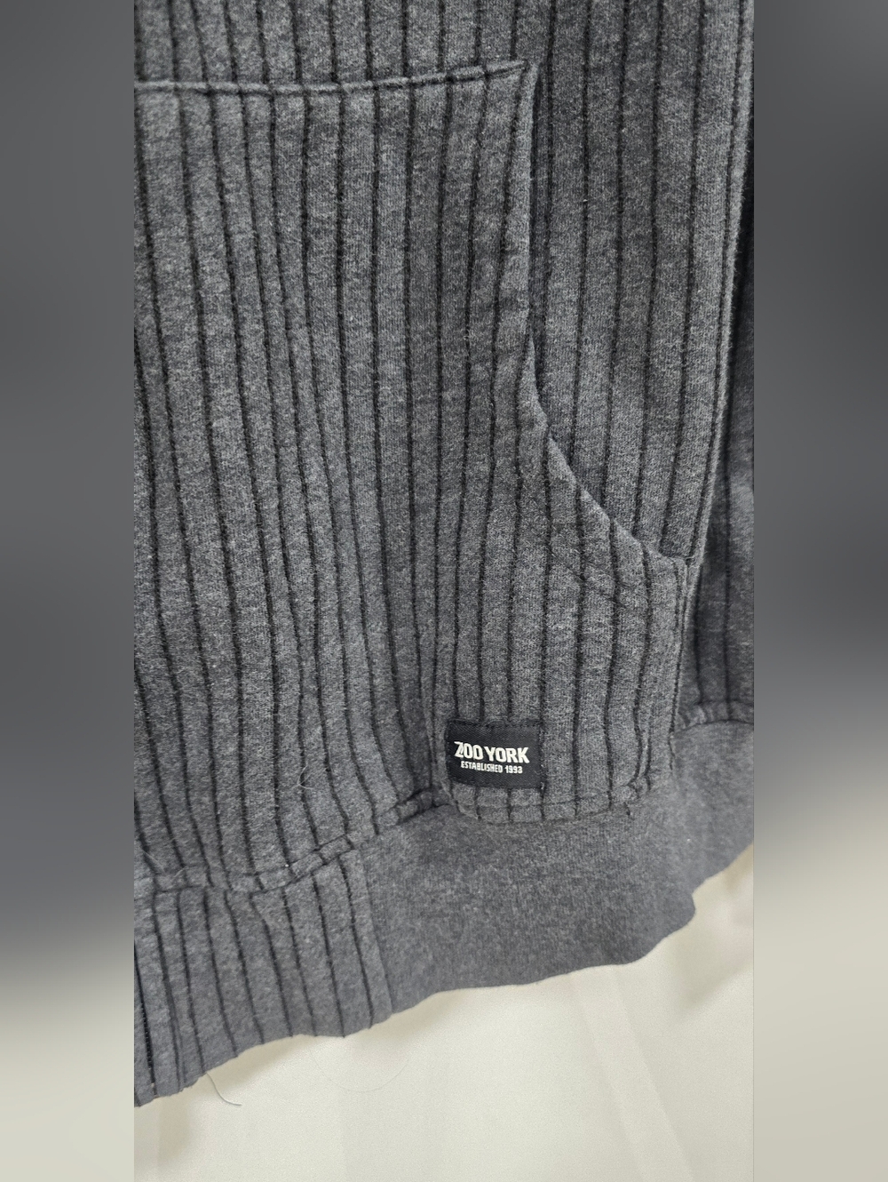 Zoo York Y2K 2000s zip up hoodie men XL spell out graphic skate street grunge - Picture 4 of 7